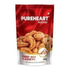 Pureheart nutreat fiery hot cashews 200g pouch