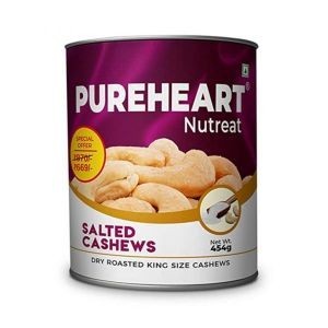 Pureheart deluxe cashews natural 454gm