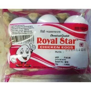 Royal star chicken eggs 6nos