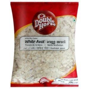 Double horse aval white 500