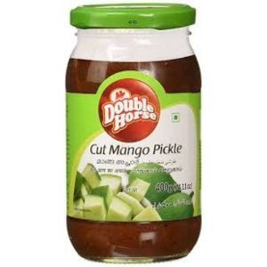 Double horse cut mango pickle 400 (j)