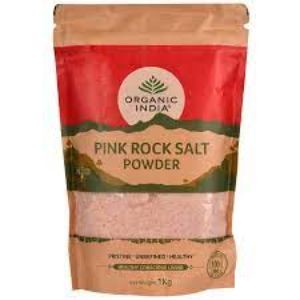 Organic india pink rock salt powder pkt 1kg
