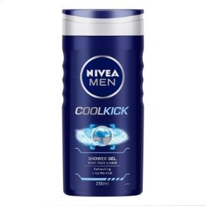 Nivea men coolkick shower gel ( body,face&hair)250 ml