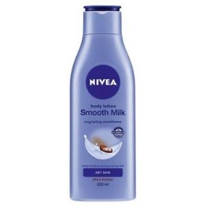 Nivea body ltn smooth milk dry skin shea butter 200ml