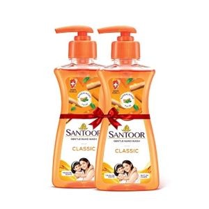 Santoor hw sandalwood&tulsi classic b1g1 200ml+200ml