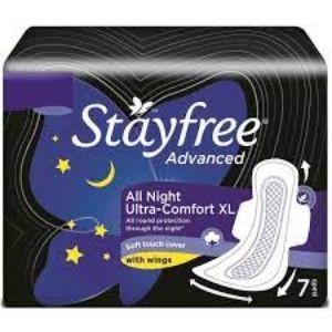 Stayfree all night ultra comfort xl 7 pads