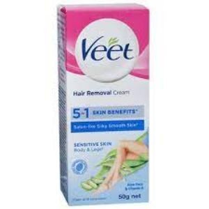 Veet hair removal crm sensitive skin aloe vera & vitamin e 50gm