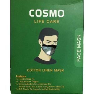 Cosmo cotton linen facemask