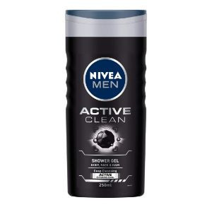 Nivea men act clean shwr gel act charcoal 250ml