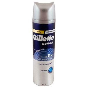 Gillette series 3x shave gel pure& sensitive 195gm