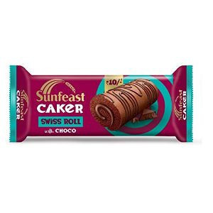 Sunfeast caker swiss roll choco roll 28 gm