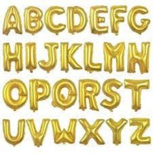 Heyday foil alphabet baloons