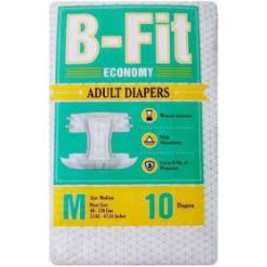 B-fit economy adult diaper m 10pc