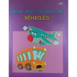 H&c draw and colour the vehicles