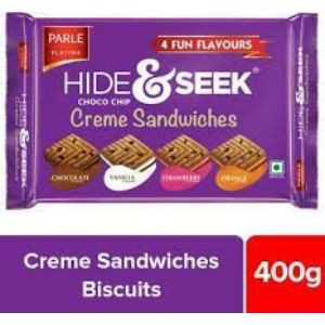 Parle hide & seek choco chip crème sandwiches 400gm
