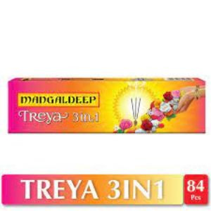 Mangaldeep treya puja agarbatti 3in1 84 sticks