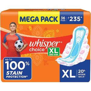 Whisper Choice Xl 280Mm 36 Pads