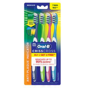 Oral B Criss Cross Gum Care Medium Buy 2 Get 2