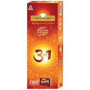 Mangaldeep 3 In 1 Premium Quality Incense 202 G