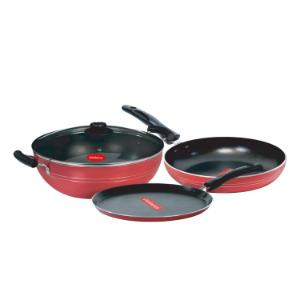Blueberry Ktf Nib With Glasslid Non-Stick Cookware