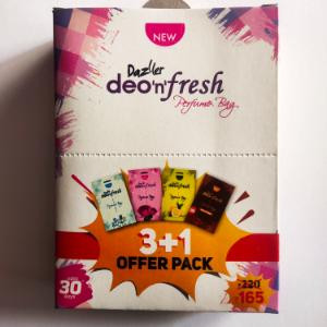 Dazller deo n fresh perfume bag 3+1 offer pack 4*10g