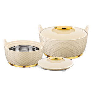 Asian Casserole Majestic Gold 2Pcs Set