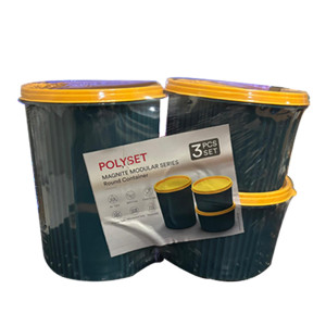 Polyset Magnite Rnd Container 3 Pcs Set