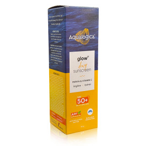 Aqualogica Glow+Dewy Sunscreen Papaya &Vitamin C Spf50+ (Pa++++/Uva/Uvb) 50