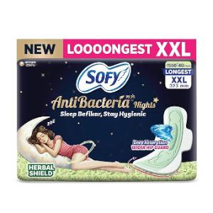 Sofy Anti Bacteria Nights Herbal Shield Xxl 323Mm 40 Pads