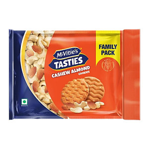 Mcvities Tasties Cashew Almond Cookies Family Pack 560Gm (70G*8Packs)