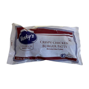 Venkys crispy chi burger  patty 10 pcs