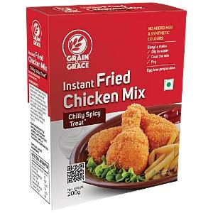Grain & Grace Instant Fried Chicken Mix Chilly Spicy Treat 200G