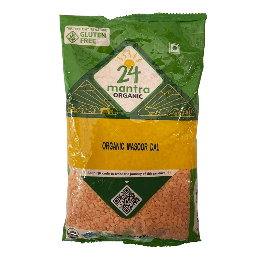 24 mantra organic masoor dal 500 gms