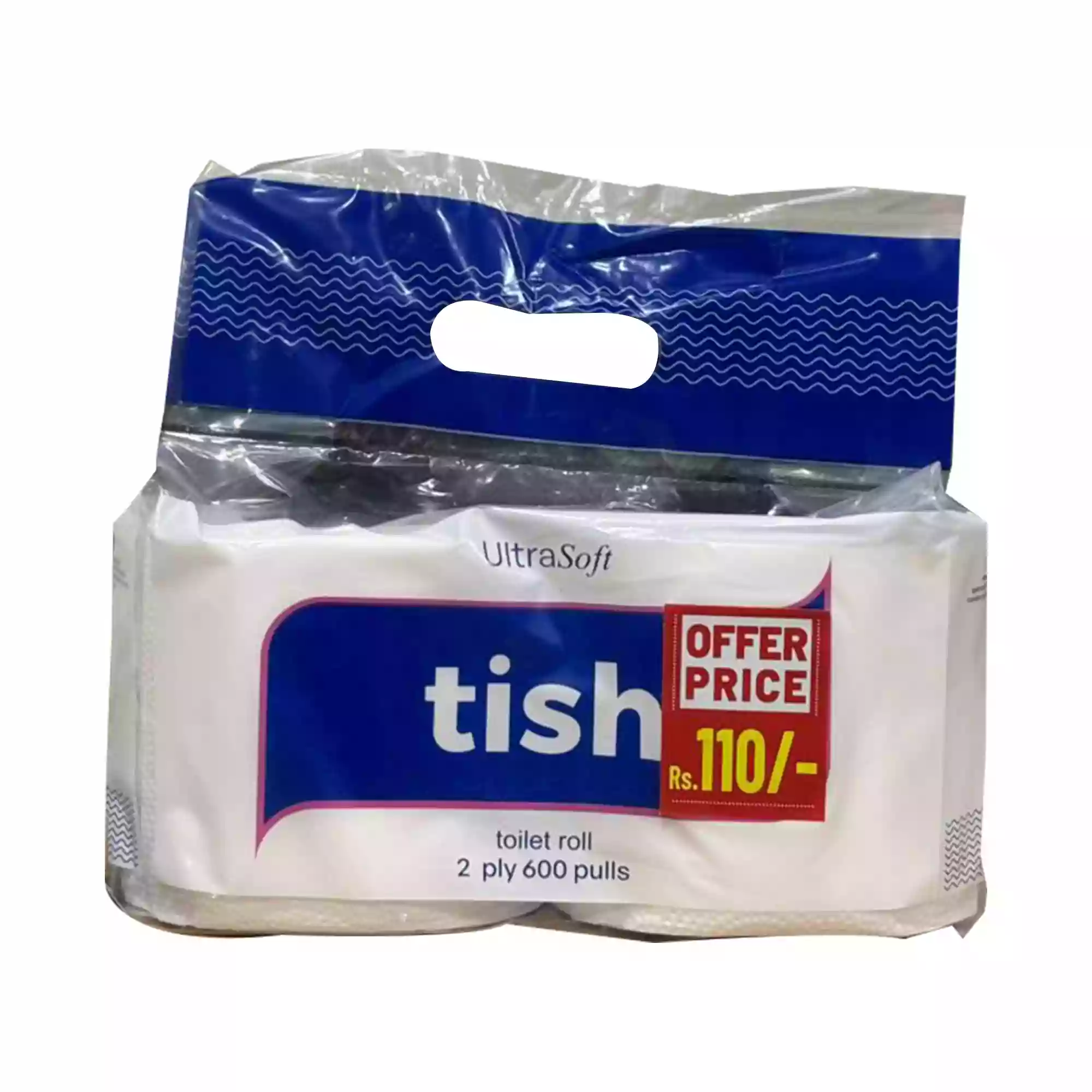 Kerala Blasters Tish Toilet Roll 2 Ply 600 Pulls