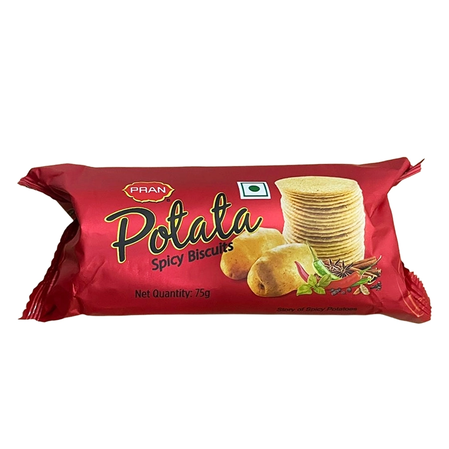 Pran potata spicy flav biscuit 100g