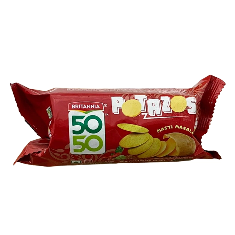 Britannia  50 50 Potazos Masti Masala  Biscuit 71.5Gm
