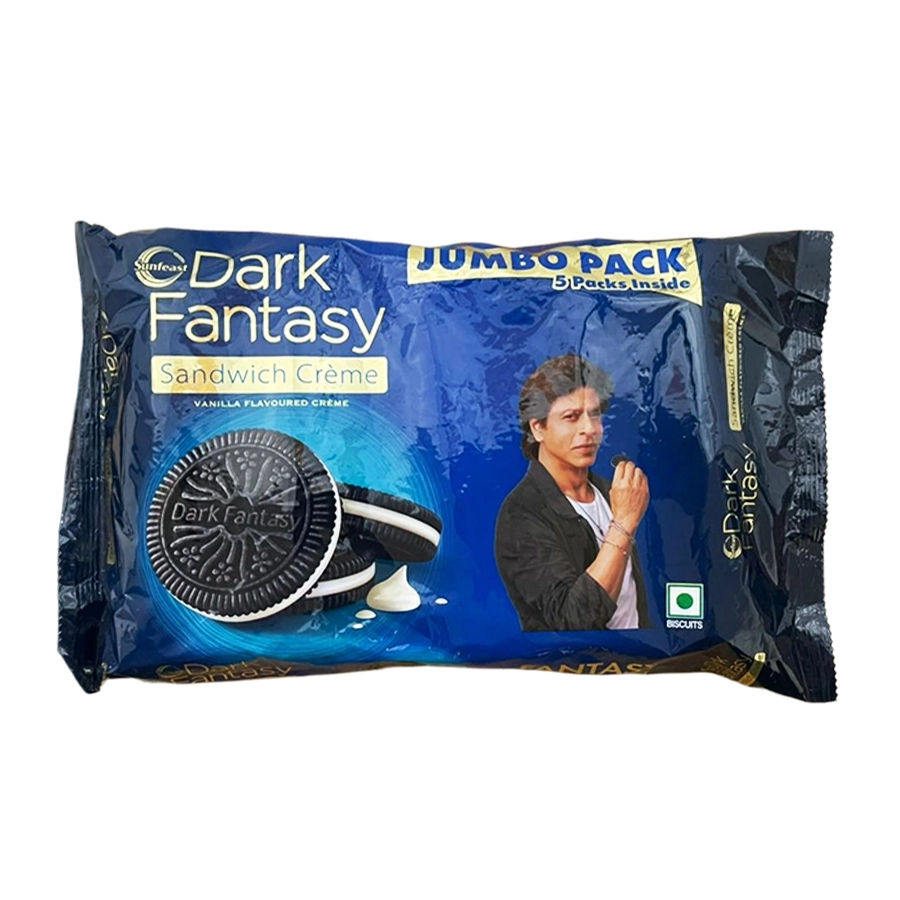 Sunfeast Dark Fantasy Sandwich Creme Vanilla Jumbo Pack 5*79Gm