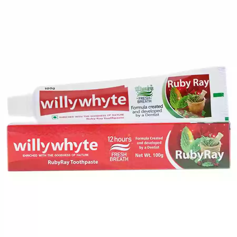 Willy Whyte Ruby Ray Herbal Tooth Paste 200 G + 100 G