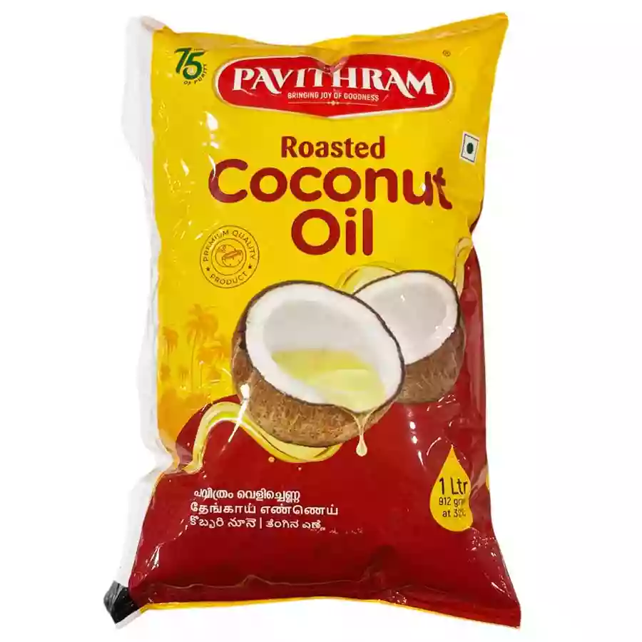 Pavithram Roasted Coconut Oil 1 Ltr
