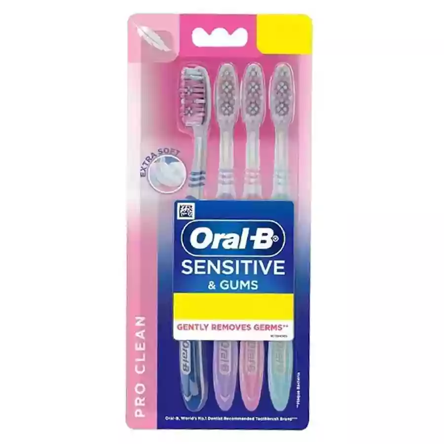Oral B Sensitive And Gums Pro Clean  Extra Soft Tooth Brush 4N