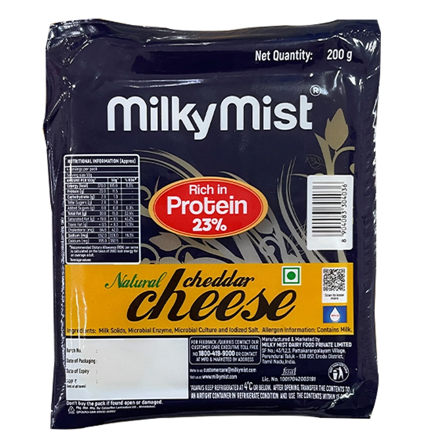 Milky mist chaddar cheese 200