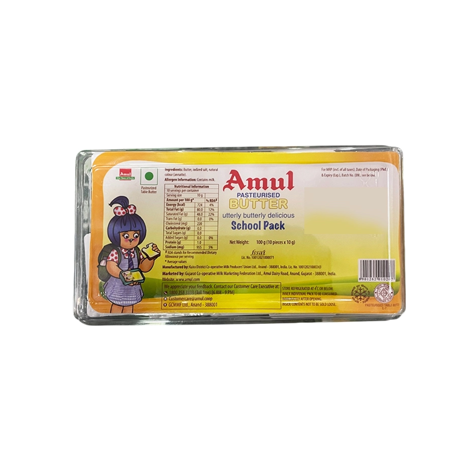 Amul butter school pack 100 gm 10unit