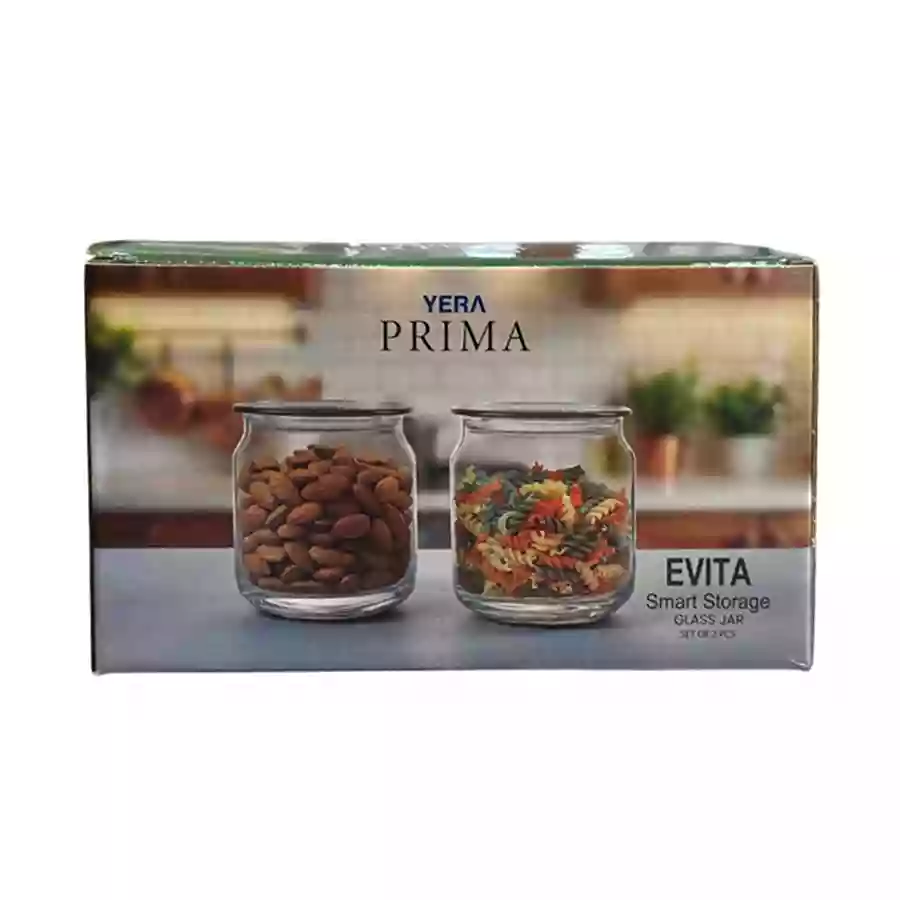 Yera Prima Evita Smart Storage Glass Jar  Jh500 470Ml 2N