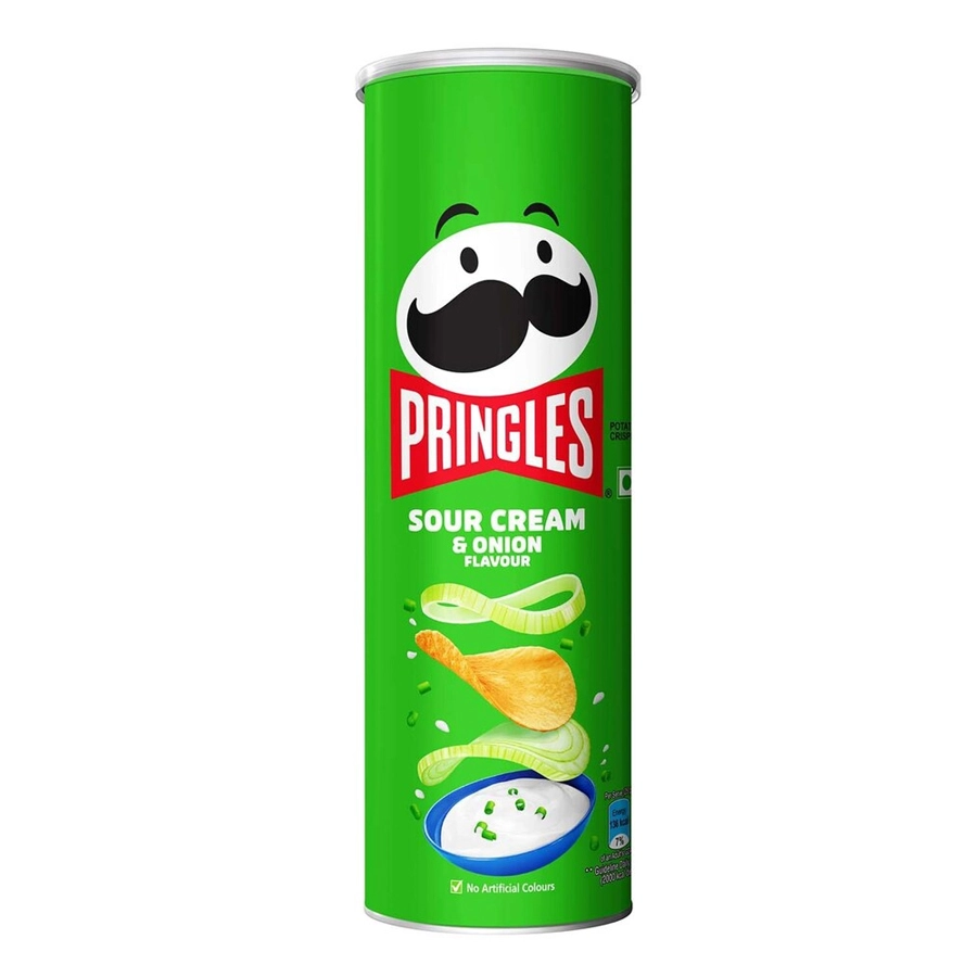 Pringles sour cream & onion 107 gm