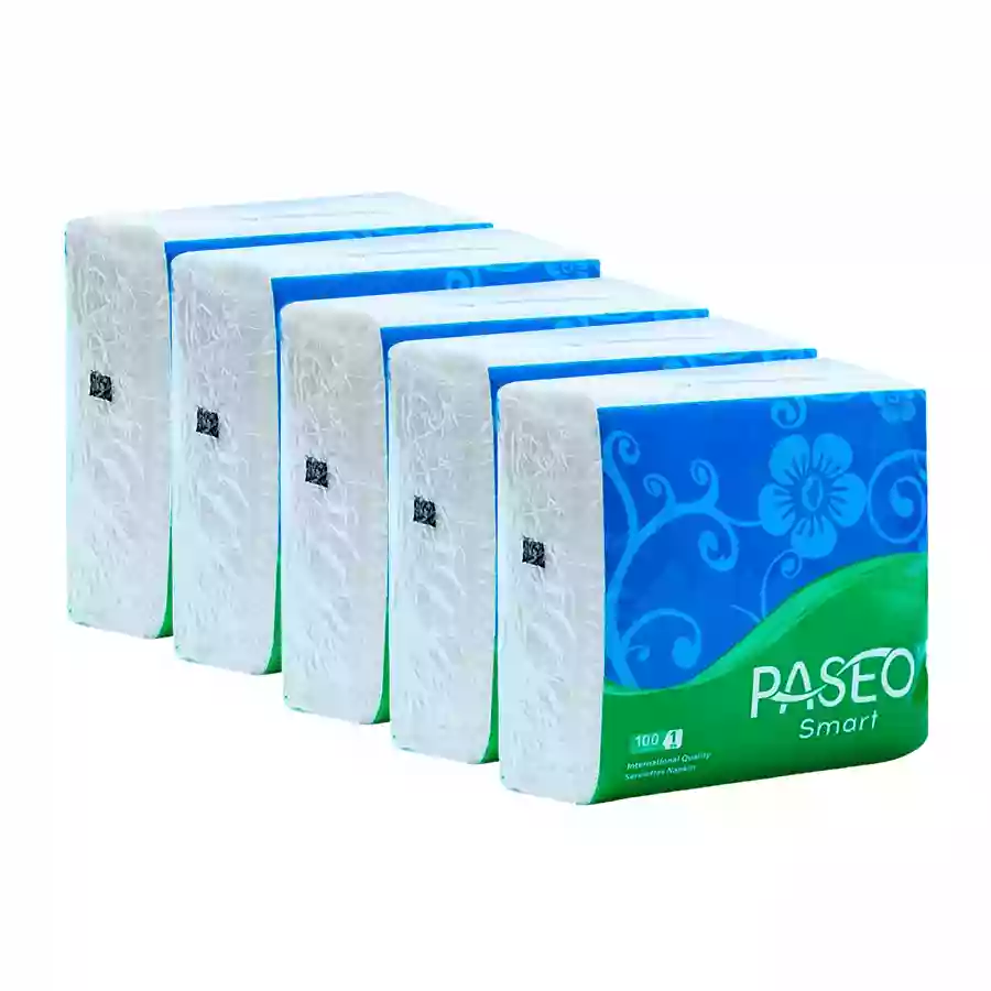 Paseo Smart Serviettes 100N Pulls X 1Ply * 5N