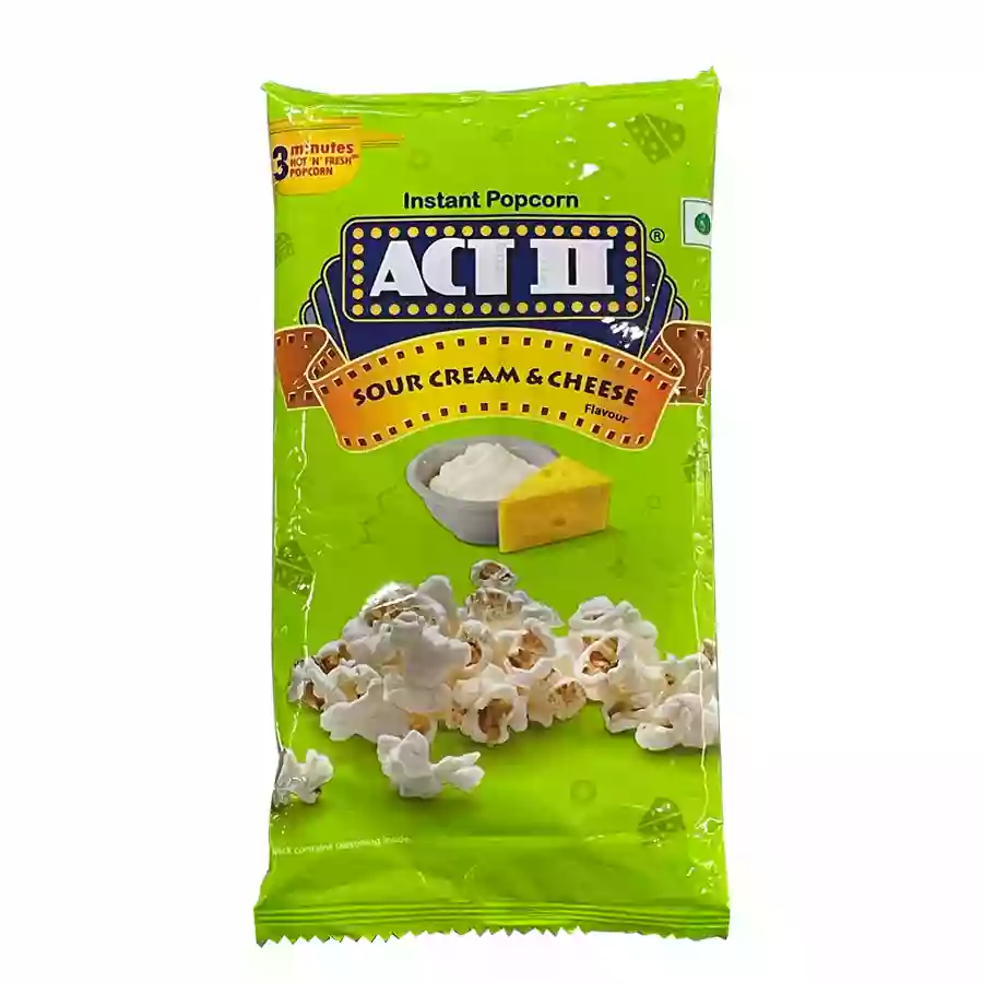 Act II Sour Cream & Ceese Popcorn 50Gm