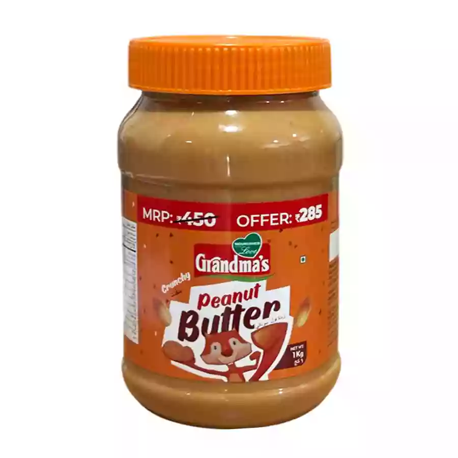 Grandma'S Peanut Butter  Crunchy 1Kg