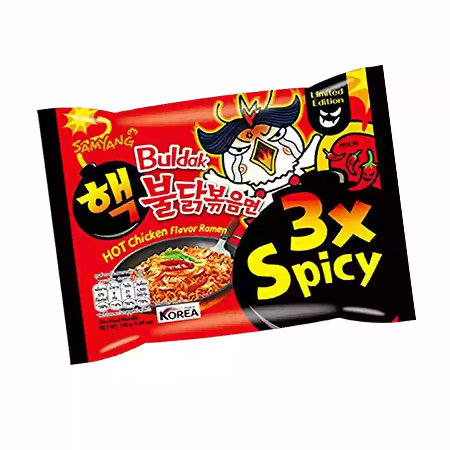 Samyang Buldak Hot Chicken Flvour Ramen 3X Spicy 140Gm Imp