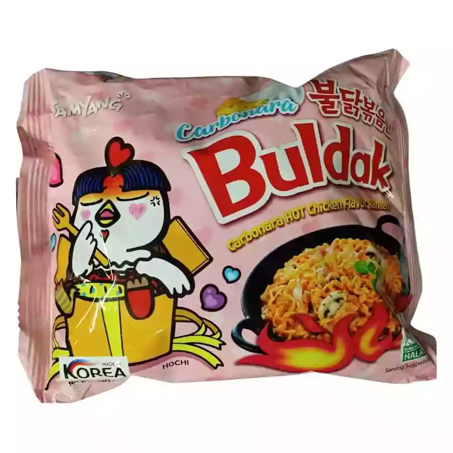 Samyang Buldak Hot Chicken Flavor Ramen Carbonara 130Gm Imp