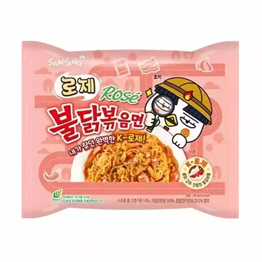 Samyang Buldak Hot Chicken Flavour Rose 140Gm Imp